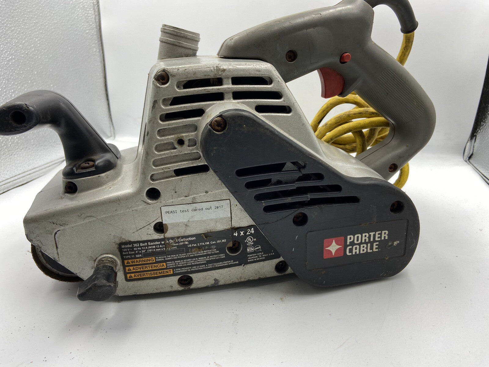 Porter Cable Model 362V Variable Speed Belt Sander with Dust Collection