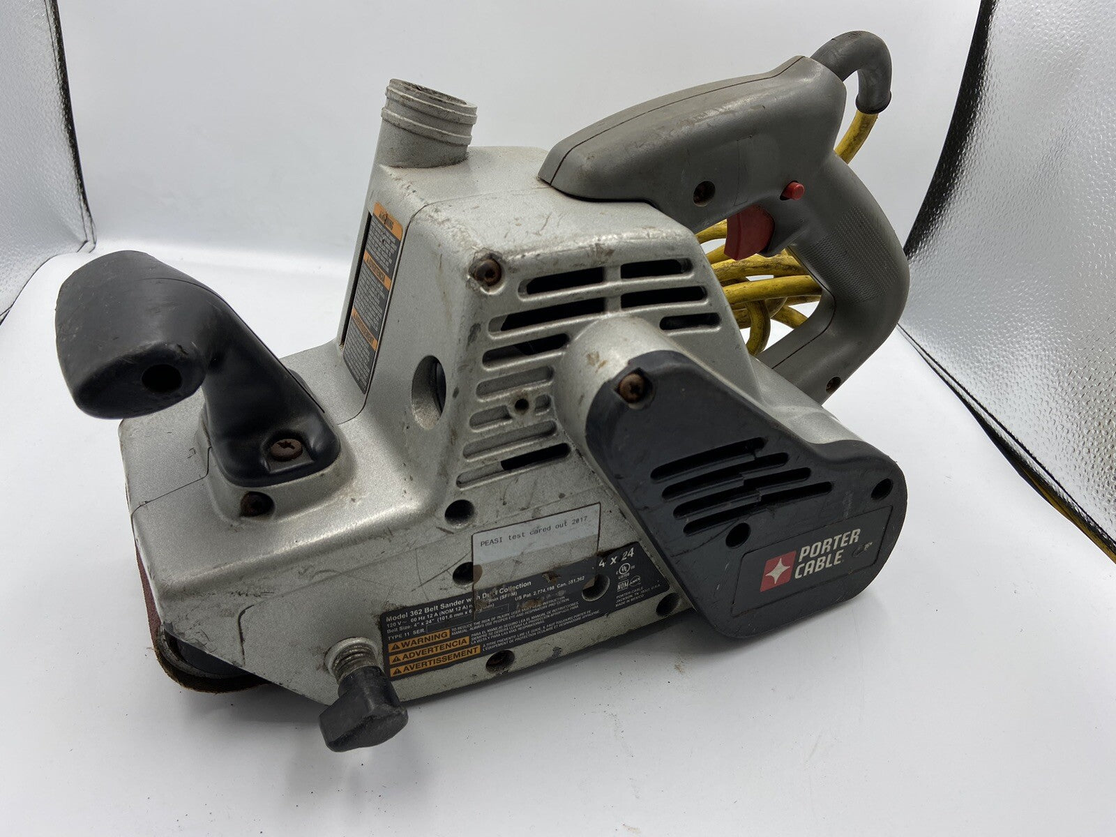 Porter Cable Model 362V Variable Speed Belt Sander with Dust Collection