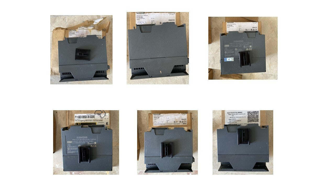 SIEMENS 3x 6ES7 322-1BH01-0AA0,  2x 6ES7 321-1BH02-0AA0, 1x 6ES7 331-7KF02-0AB0