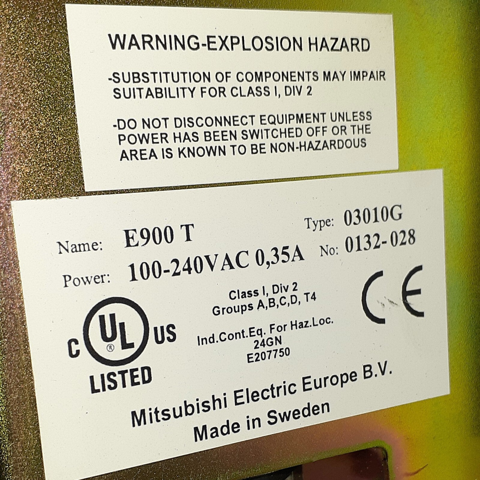 MITSUBISHI BEIJER E900T 03010G 100-240VAC