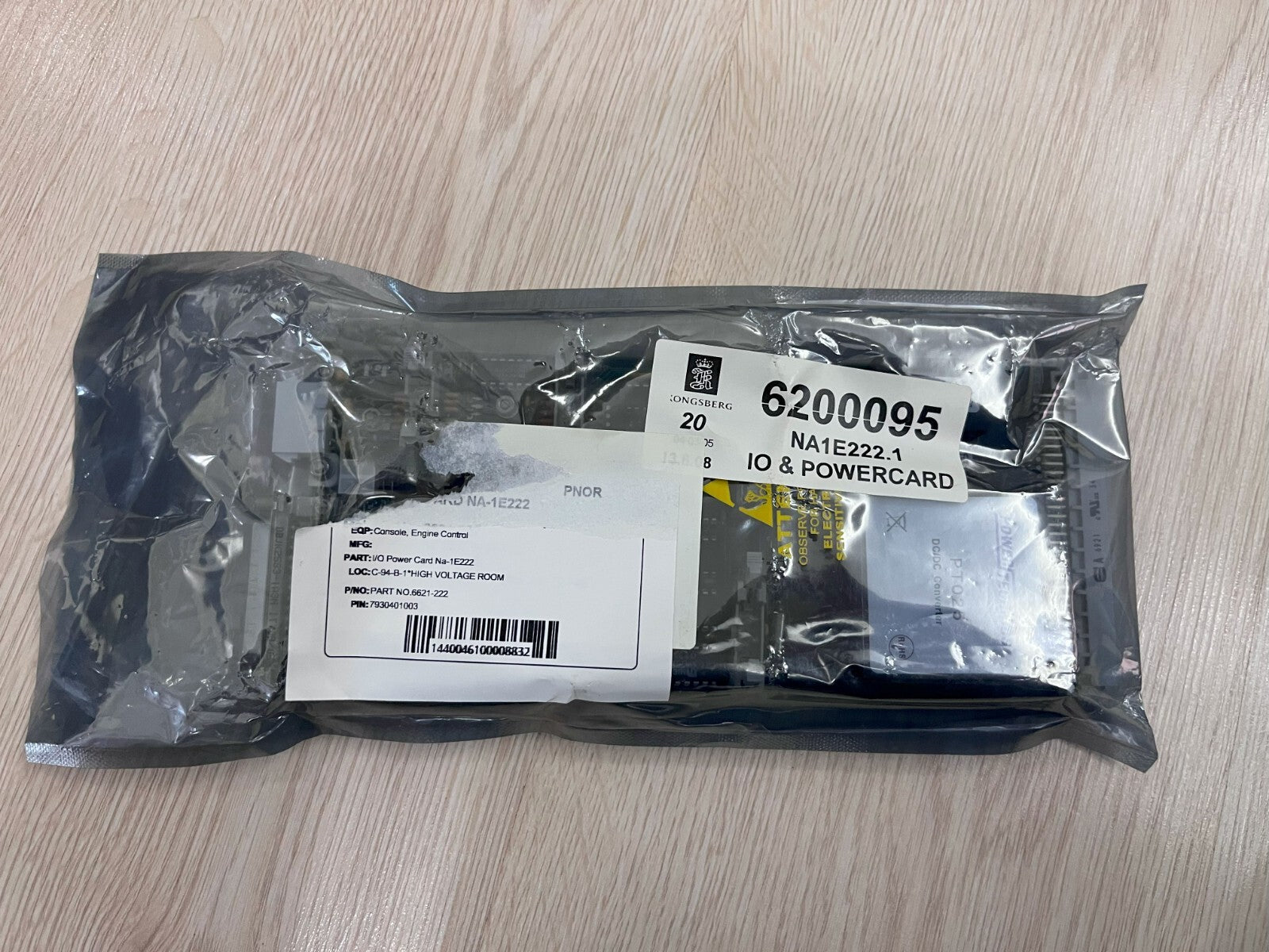 KONGSBERG 6200095 NORCONTROL NA1E222.1 I/O & POWER CARD