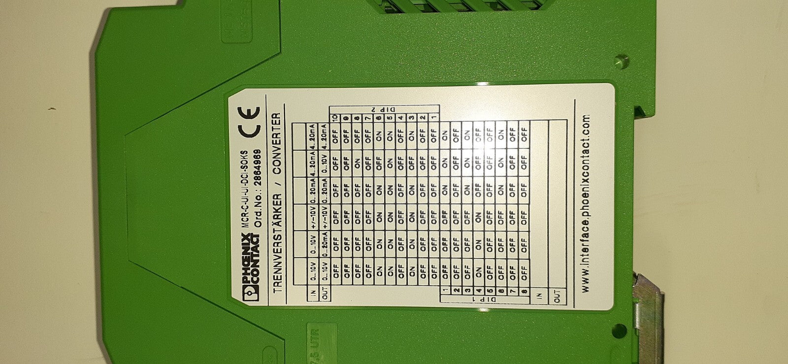 PHOENIX CONTACT MCR-C-UI-UI-DCI-SOKS (FACTORY SEAL)