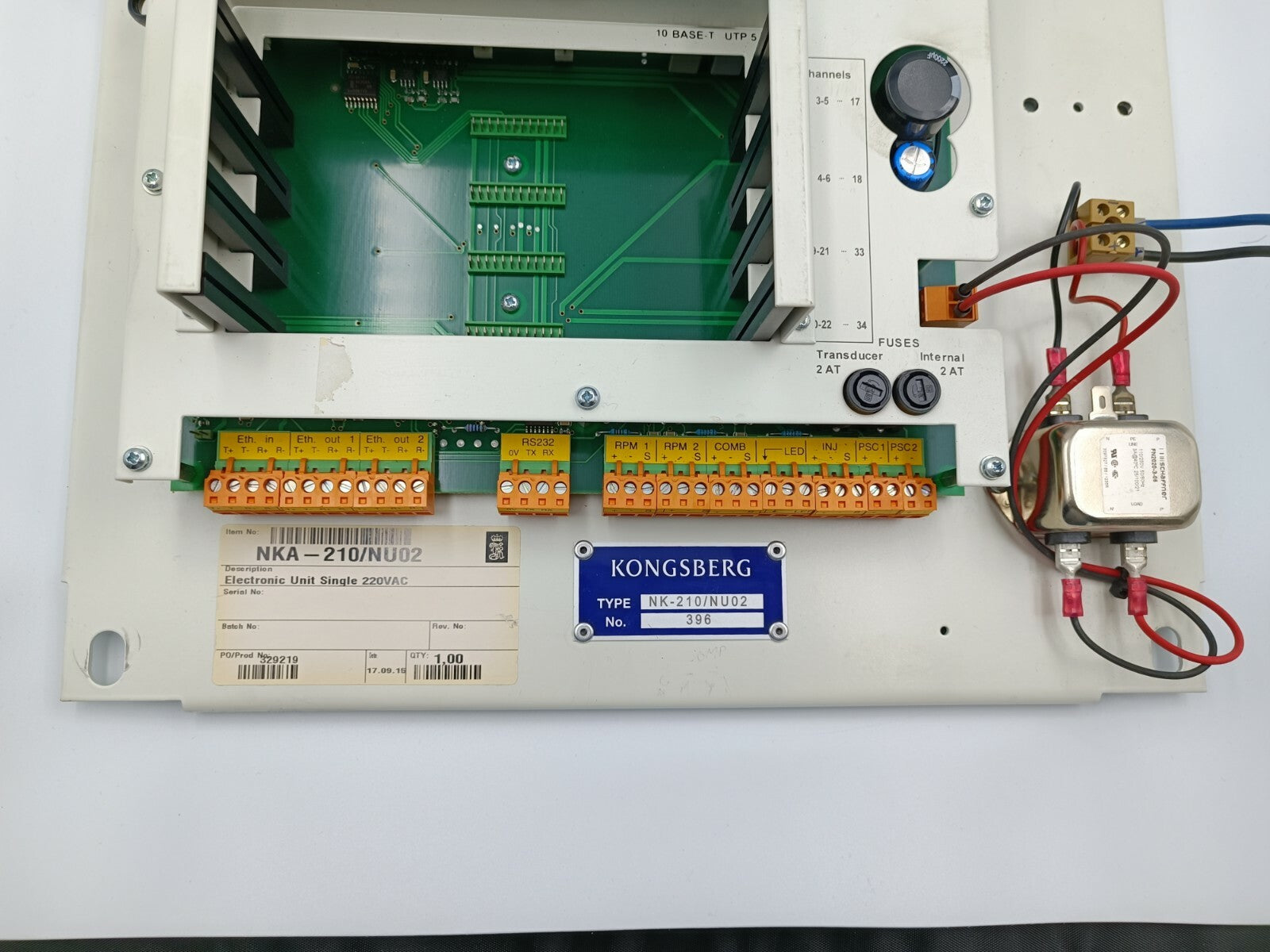 Kongsberg NKA-210/NU02 NK-210 Engine Control and Alarm System