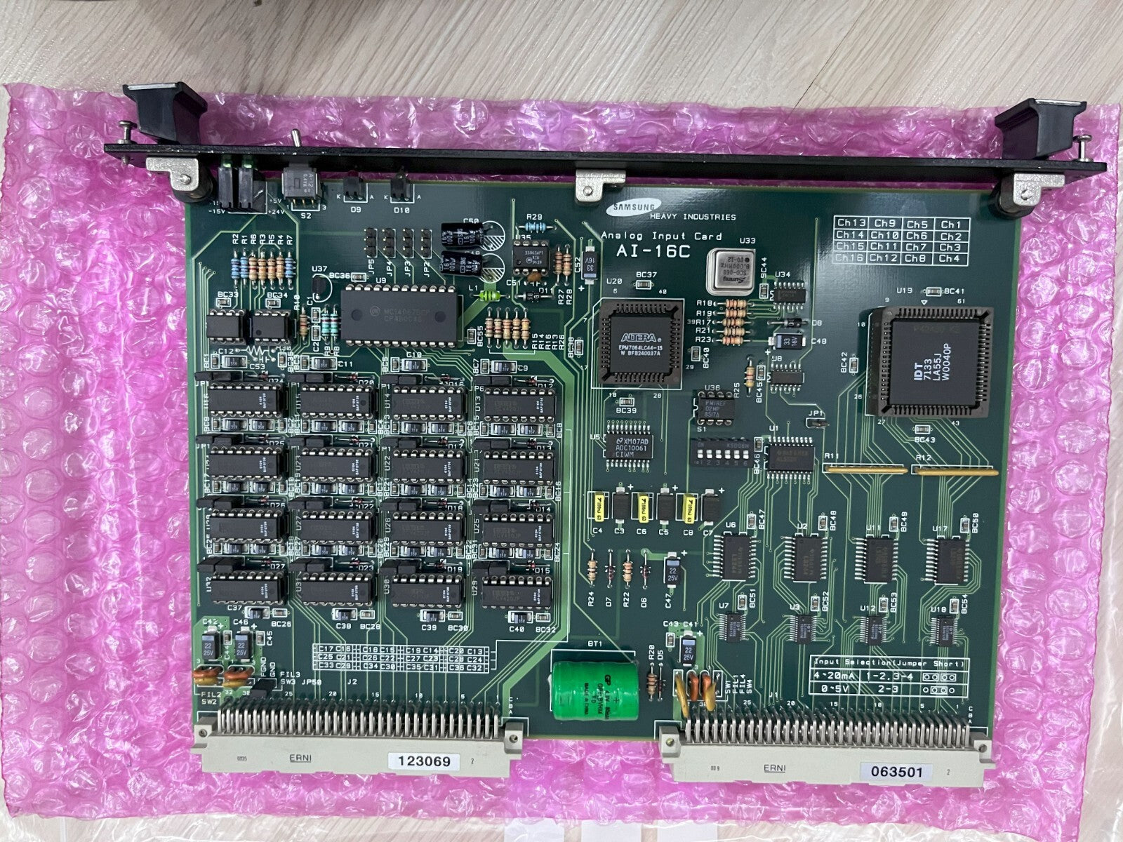 SAMSUNG AI-16C ANALOG INPUT PCB CARD AI16C