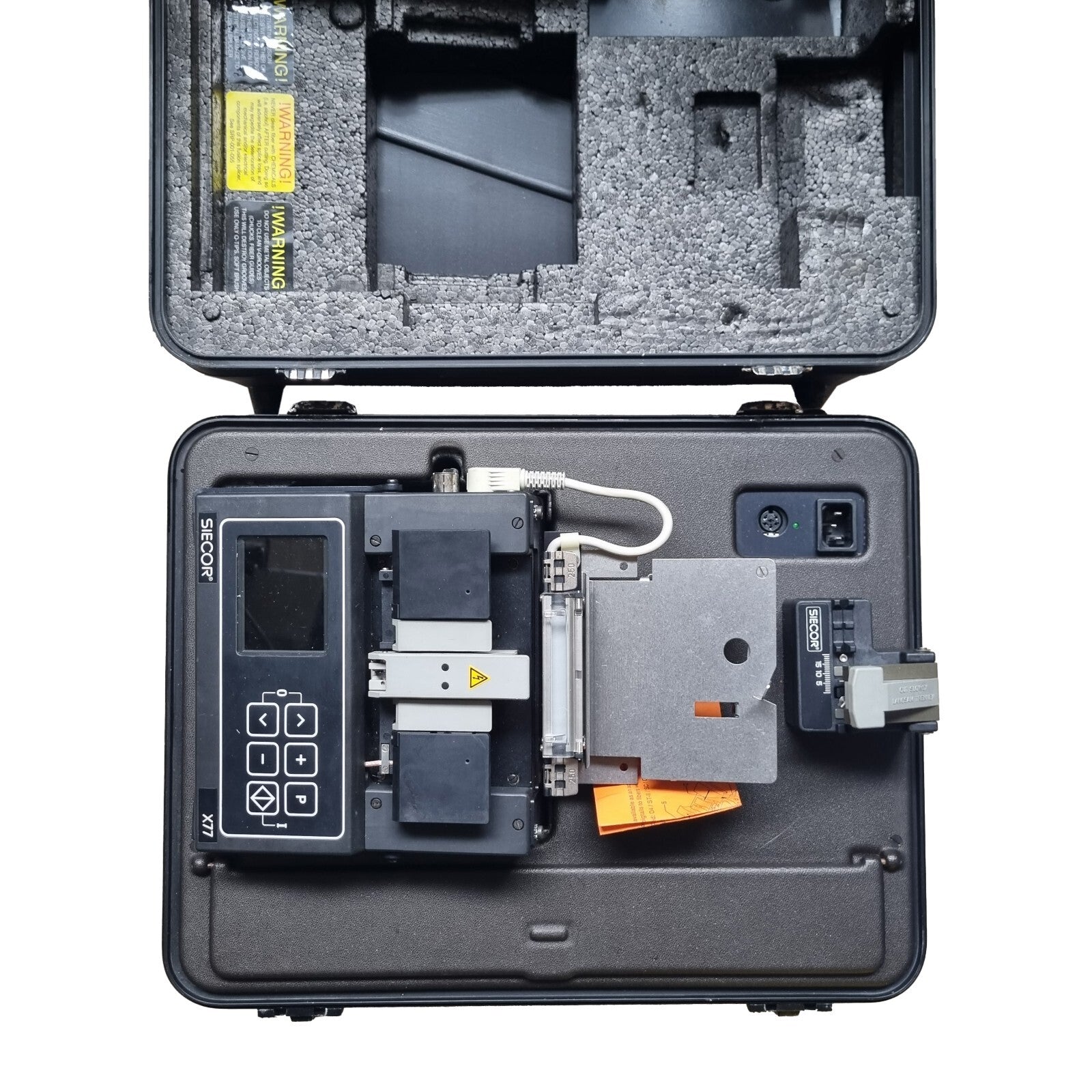SIECOR X77 Fusion Splicer w/shown accessories