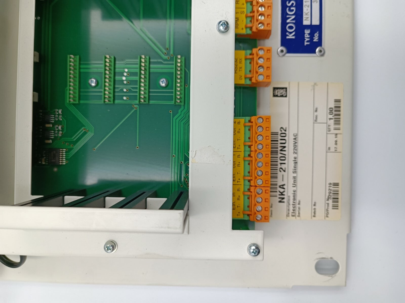 Kongsberg NKA-210/NU02 NK-210 Engine Control and Alarm System