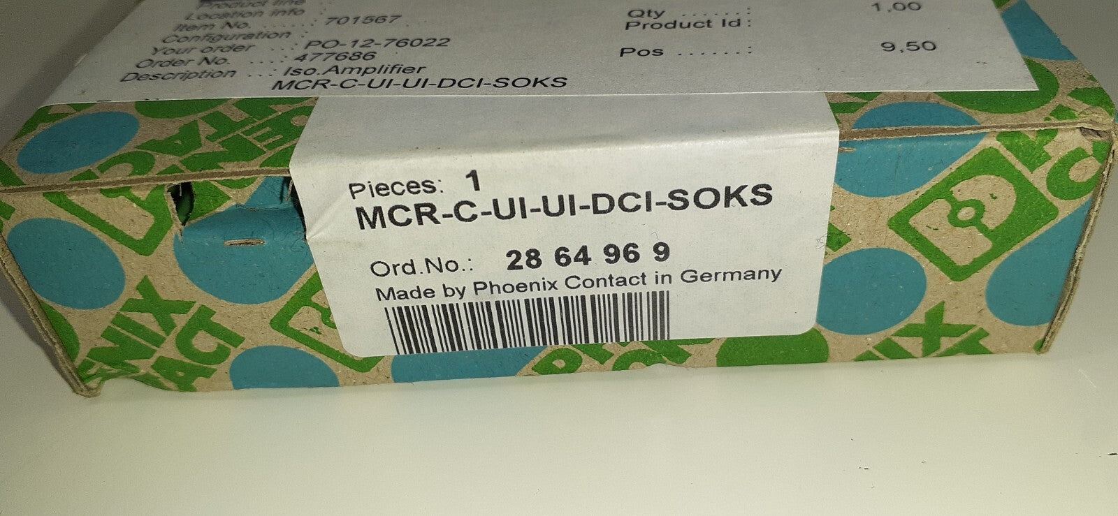 PHOENIX CONTACT MCR-C-UI-UI-DCI-SOKS (FACTORY SEAL)