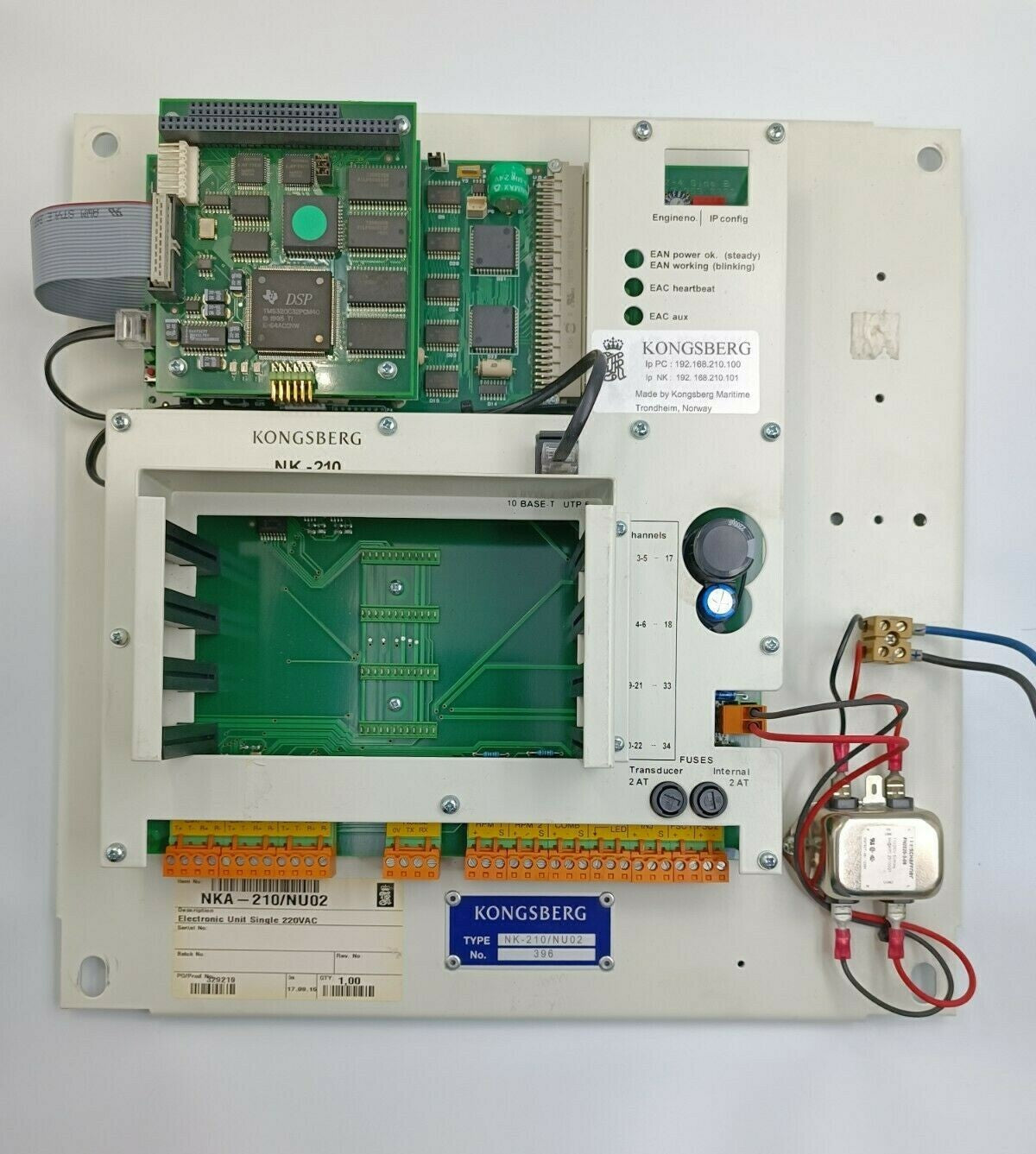 Kongsberg NKA-210/NU02 NK-210 Engine Control and Alarm System