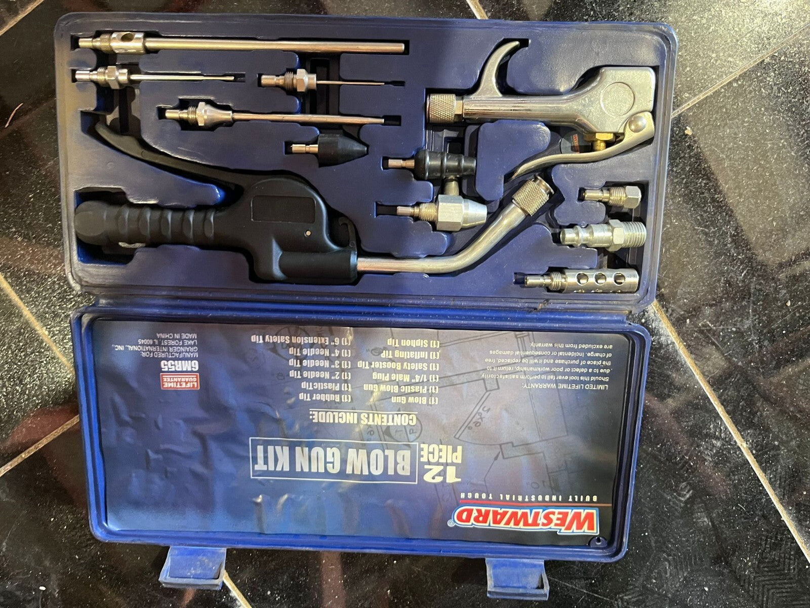 Westward 6MR55 12 piece Blow Gun Kit