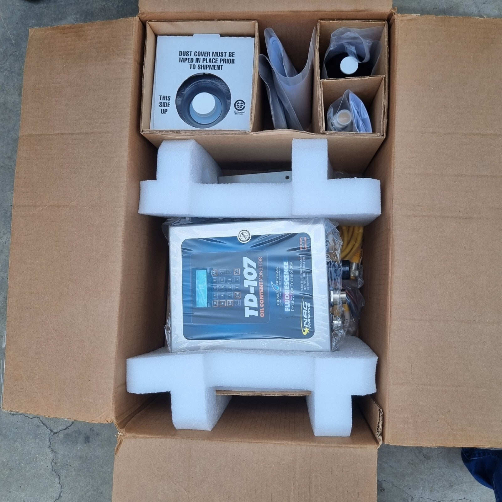NAG MARINE TD-107C 15PPM OIL CONTENT MONITOR W/SHOWN ACCESORIES AND NO CHEMICALS