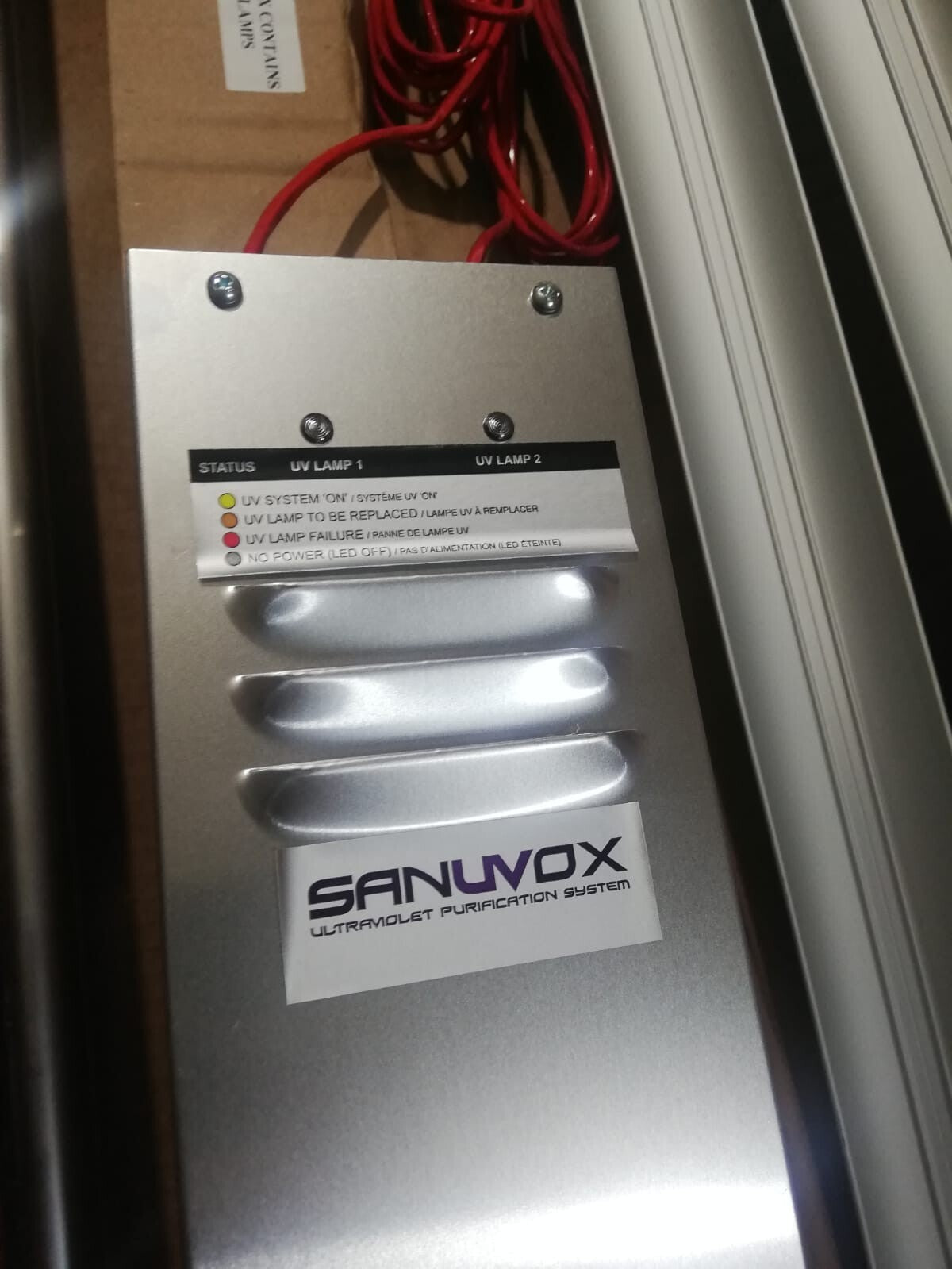 Sanuvox UV Object Purifier IL60-G2  120/240V: 2 LAMPS AND SINGLE BALLAST