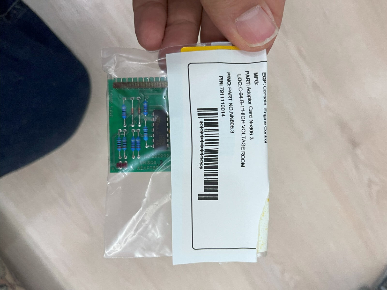 Norcontrol nn 806.3 adapter rpm detector card he-220292c