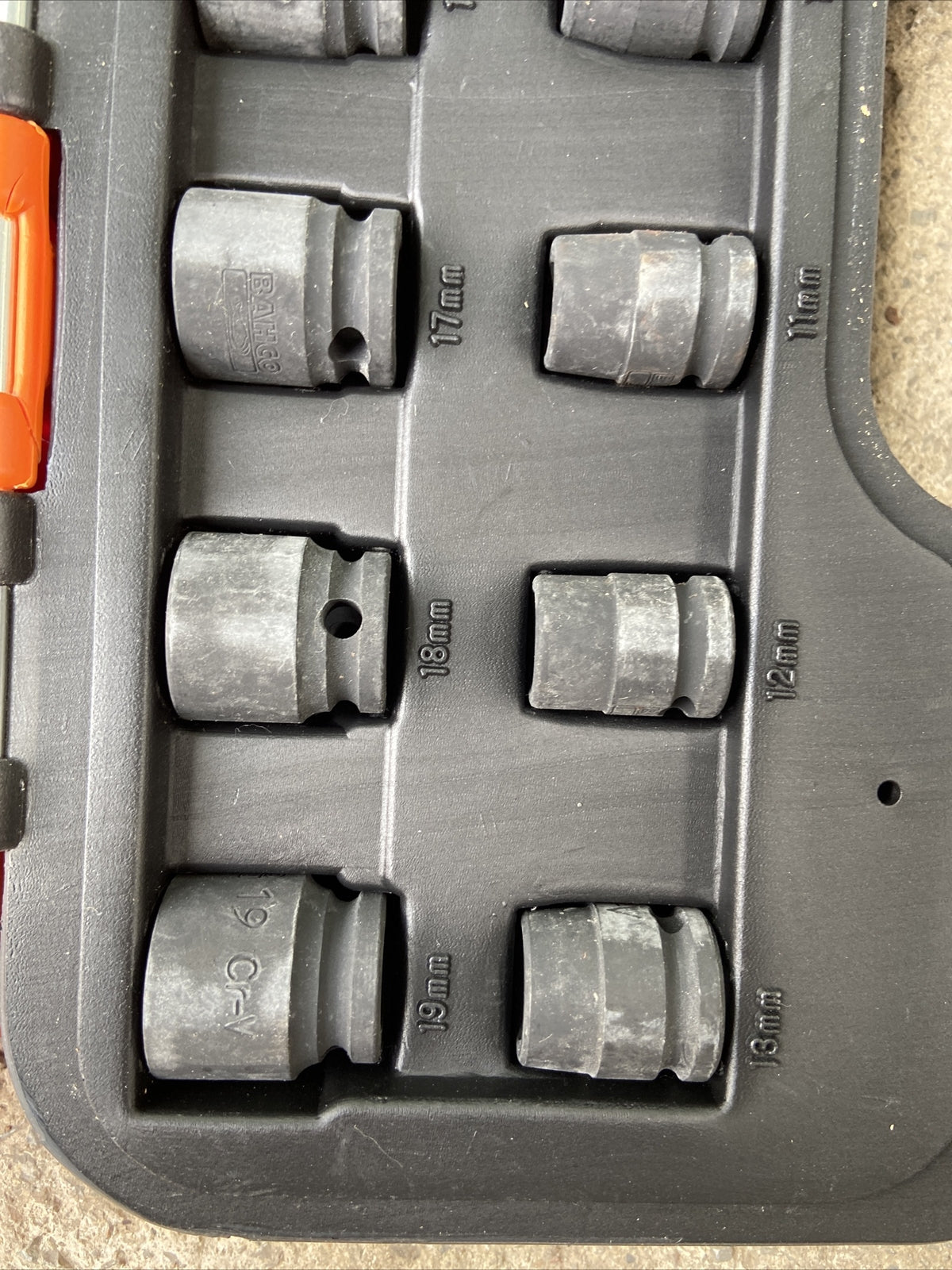 Bahco Impact Socket Set DF/S12 3/8”