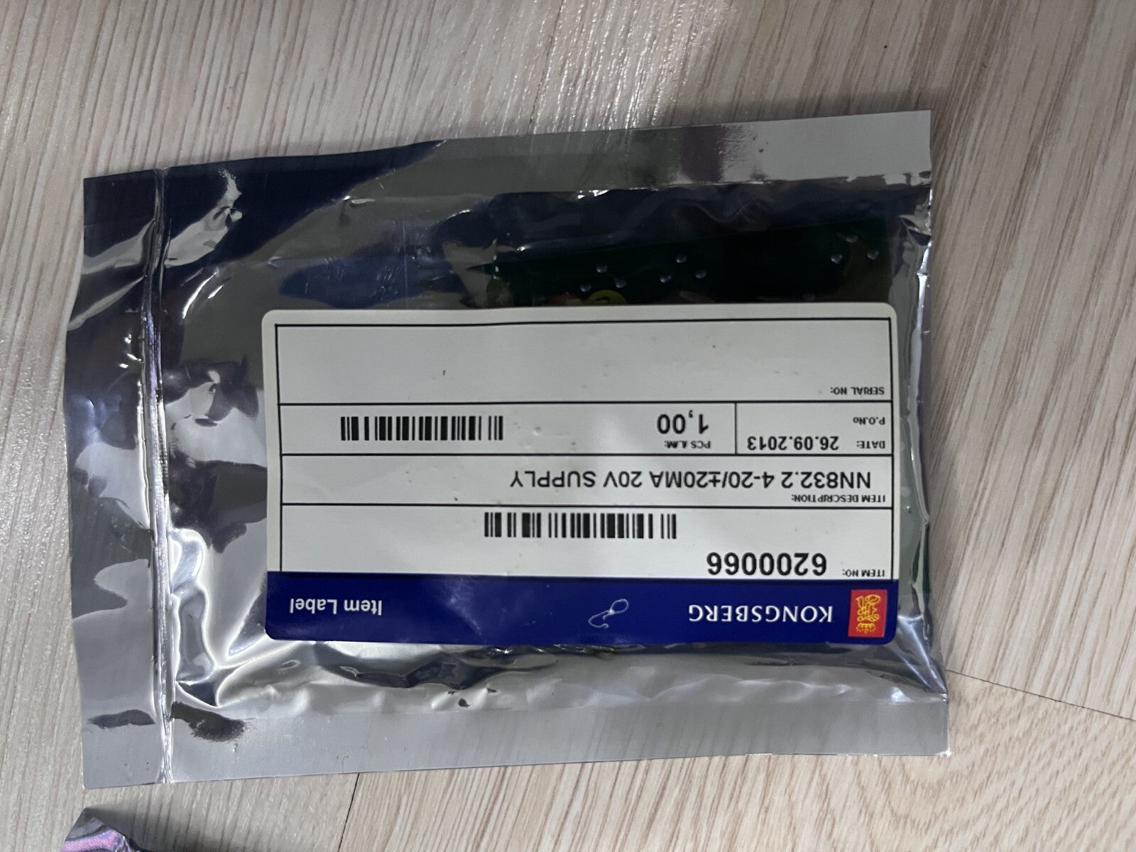 KONGSBERG 6200066 NN832.2 4-20mA ADAPTER, 20V SUPPLY