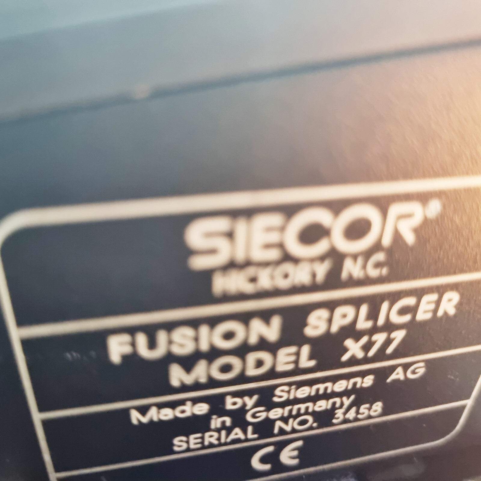 SIECOR X77 Fusion Splicer w/shown accessories
